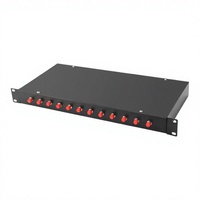 Panel de Conexión de Fibra Óptica Monomodo XINHAOZE de Alta Calidad, 12 Núcleos, FC, 1U, 19 Pulgadas, Montaje en Rack, ODF para Redes Industriales