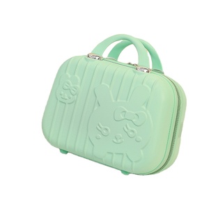 Mini estuche <span class=keywords><strong>de</strong></span> maquillaje <span class=keywords><strong>de</strong></span> dibujos animados <span class=keywords><strong>de</strong></span> conejito <span class=keywords><strong>de</strong></span> 14 pulgadas con cierre <span class=keywords><strong>de</strong></span> cremallera, dos asas y cadenas, decoración ABS PP, <span class=keywords><strong>maleta</strong></span> <span class=keywords><strong>de</strong></span> mano cosmética - Product Image 5