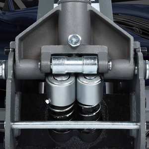 Resistente da 5 tonnellate di capacità di basso profilo idraulico carrello da pavimento rapido rialzo a doppia pompa pistoni metallo metallurgia parte macchinari - Product Image 2