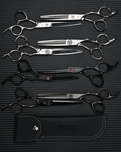 WMARK D78-PS022 Set Professionale di Forbici per Capelli in Acciaio Inossidabile per Uso in Salone, Forbici da Parrucchiere, Cesoie per <span class=keywords><strong>Barbiere</strong></span> - Product Image 6