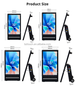 Độ sáng cao 1800 2500 nits thông minh LCD màn hình quảng cáo kiosk không thấm nước 43inch sàn di động thường vụ kỹ thuật số biển - Product Image 6