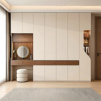 Système de dressing moderne en mélamine, armoire modulaire, meuble de rangement pour chambre à coucher, design personnalisé, livraison directe d'usine