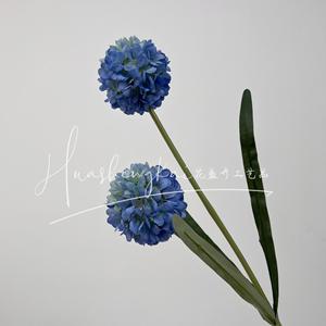 <b>Hydrangea</b> <b>Artificial</b> Flowers 2 Heads Yellow Silk Flower Bouquet Wedding Home Decoration - Product Image 4