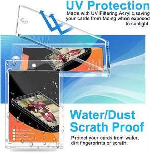 QY 35PT <b>Top</b> Loader Clear Rigid Card Holders for Trading Card TCG Sports Cards Custom Logo Wholesale - Product Image 3