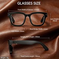 Lunettes Intelligentes IA avec Caméra HD 8MP, Assistant Vocal, Audio Open-Ear, Traduction en Temps Réel, Enregistrement Vidéo, Reconnaissance d'Images, Lunettes de Soleil