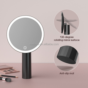 Großhandel LED Make-up Spiegel 200mm Runde Weißlicht ABS Kosmetik spiegel für zu Hause Badezimmer - Product Image 3