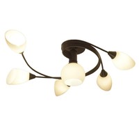 Plafonnier moderne de style nordique avec télécommande, alimenté par courant alternatif, en acier inoxydable, pour salon, salle à manger, chambre, couloir, balcon