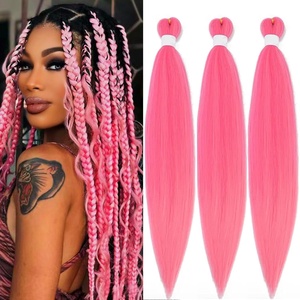 Parrucca Afro con Trecce Grandi e Voluminose, Fibra Sintetica Morbida Resistente al Calore, 26 Pollici, 90g, Doppia Trama a Macchina - Product Image 5