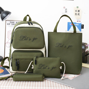 Set di 4 Zaini in Tela alla Moda 2025 a Prezzo di Fabbrica, Zaino da Viaggio e per Libri per Studenti - Product Image 5