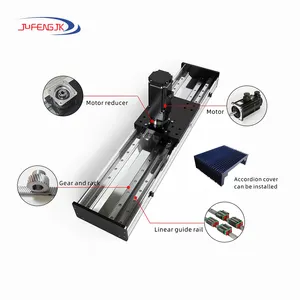 JUFENGJK Customized Gear Rack Linear Motion Aluminum Profile Workbench with Dust Cover