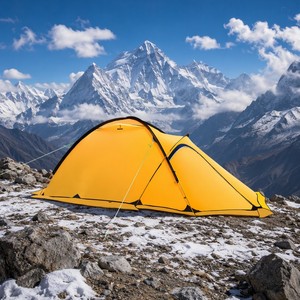 Tenda da Montagna a Doppio Strato con Pali in Alluminio, Leggera, Impermeabile, Antivento, Ultraleggera per Campeggio all'Aperto - Product Image 5