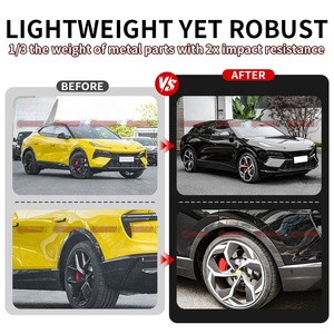 ชุดขยายซุ้มล้อคาร์บอนไฟเบอร์แบบแห้งสำหรับ Lotus Eletre  แบบ OEM  ลายทวิล 3K  คาร์บอนวีลอายบราว - Product Image 2
