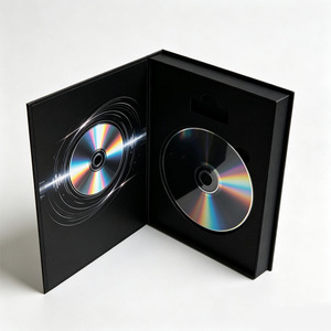 Custom Recycled <b>paper</b> Board CD Box Magnetic Closure Matt Lamination UV <b>gloss</b> Compact Packaging - Product Image 5
