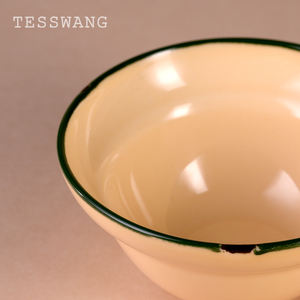 Cuenco de sopa de cerámica lindo y fresco <span class=keywords><strong>Insa</strong></span>, juego de vajilla portátil y reutilizable, vajilla ecológica - Product Image 6