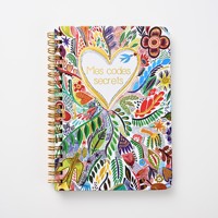 Haha Best-seller Carnet organisateur/agenda numérique A6 à couverture rigide en papier, motif floral bohème, avec serrure à combinaison, design personnalisé, cadeau