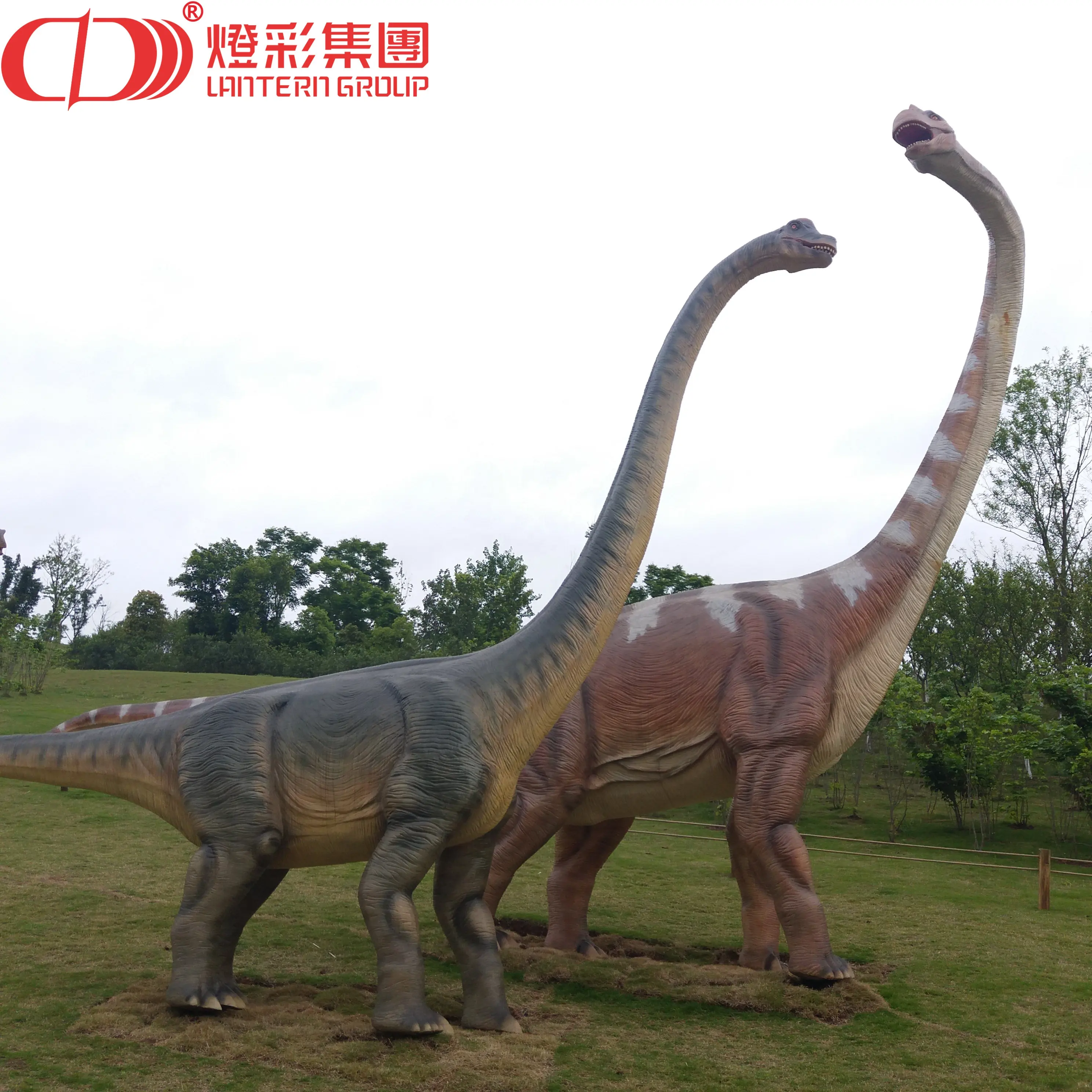 High Quality Realistic Electric Long Neck Dinosaur Real Size Dinosaur