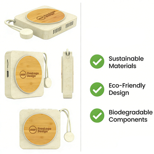 Logo Personalizzato <span class=keywords><strong>per</strong></span> Cordino Magnetico Ecologico in Plastica <span class=keywords><strong>per</strong></span> Altoparlante Wireless 5.4, Scheda TF, Chiamate a Mani Libere, Regalo Aziendale Sostenibile - Product Image 5