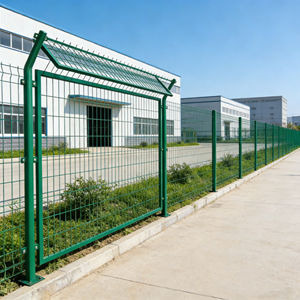 Clôture en treillis métallique galvanisé enduit de PVC, durable, 2,4 m, <span class=keywords><strong>pour</strong></span> la sécurité extérieure, jardin, cour, contrôle des foules, délimitation - Product Image 6