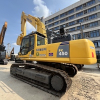 Excavatrice Komatsu 450 d'occasion, faible nombre d'heures de travail, performances fiables, matériel de construction