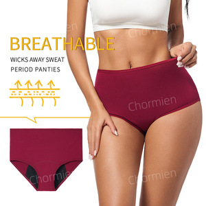 Hot Selling Four <strong>Layers</strong> <strong>Mid</strong> Waist Sexy Leak Proof High Absorption Menstrual Panties for Girls - Product Image 3