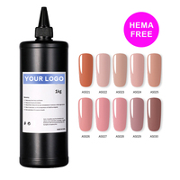 Vernis à ongles Gel rose, 1Kg, gelée, Nude, vernis à ongles néon Uv, lampe Led, vernis Gel Uv, marque privée