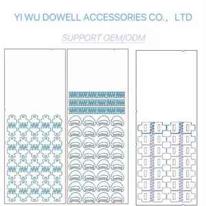 مشبك سمك القرش الفرنسي البسيط من DOWELL ، نسيج أسيتات للنساء ، إكسسوارات شعر متوسطة الحجم - Product Image 6