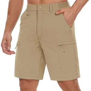 Pantaloncini da <span class=keywords><strong>uomo</strong></span> leggeri estivi personalizzati 5 tasche pantaloni corti Casual pantaloncini da campeggio sport Cargo da <span class=keywords><strong>uomo</strong></span> - Product Image 2