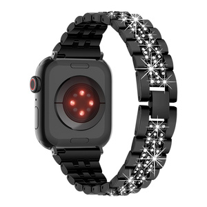 <span class=keywords><strong>Bracelet</strong></span> de montre en alliage de zinc avec diamant pour <span class=keywords><strong>Apple</strong></span> <span class=keywords><strong>Watch</strong></span> Series 10 9 8 7 6 5 4 Ultra - Product Image 2