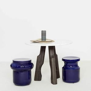 Mesa de té moderna, mueble de <span class=keywords><strong>madera</strong></span>, <span class=keywords><strong>taburete</strong></span> - Product Image 3