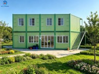 Maison conteneur préfabriquée à deux étages, personnalisable en usine, prix usine professionnel OEM, pour bureau moderne