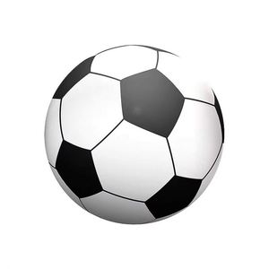 Ballon de football géant gonflable 3D amusant en PVC avec paillettes à l'intérieur pour la plage et le jardin - Product Image 1