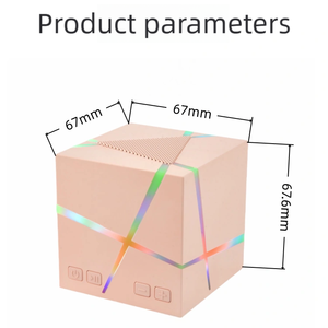 Công Nghệ Cyber Phong Cách <span class=keywords><strong>Cube</strong></span> Sáng Tạo Mini Xách Tay Cho Bluetooth Loa Với Ánh Sáng Ngoài Trời Loa Không Dây WJ-A203 - Product Image 3
