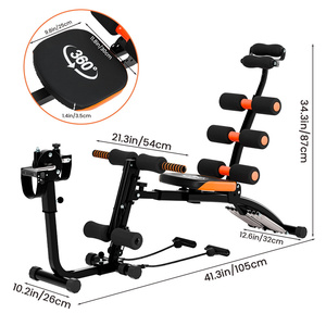 Banc d'entraînement réglable équipement d'exercice de gymnastique à domicile Machine abdominale d'entraînement <span class=keywords><strong>total</strong></span> du corps - Product Image 4
