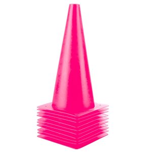 CITICITY Traffic Training Sports Cones, 12 Inch Orange Safety Cones, Soccer Basketball Cones, <b>Plastic</b> Marker Cones for Indoor - Product Image 1