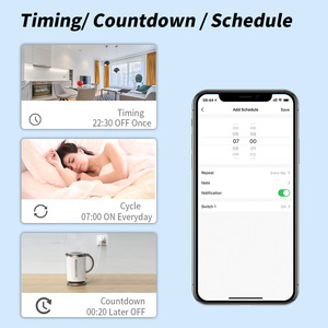 Thông minh Wifi tiêu chuẩn ổ cắm cắm, điện thoại di động ứng dụng, hẹn giờ, điều khiển từ xa, Alexa điều khiển bằng giọng nói - Product Image 4