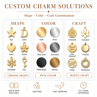 Pendentifs Breloques Métalliques en Gros, Formes Personnalisées (Cœur, Étoile, Flocon de Neige), Porte-clés, Breloques de Sac, Boîte Cadeau, Fabrication OEM, Faible MOQ