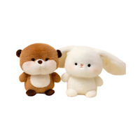 Boneka Beruang Super Lembut dan Lucu, Teman Meja untuk Belajar, Mainan Hewan Kecil untuk Hadiah Ulang Tahun