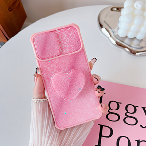 Étui de téléphone PC rose de luxe pour filles avec support pour iPhone 14 Pro iPhone 17 Pro Compatible nouveau modèle de sport avec aimants - Product Image 4