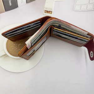 2024 pria baru kulit tagihan uang dompet kartu lipat dompet US 100 dompet uang - Product Image 4