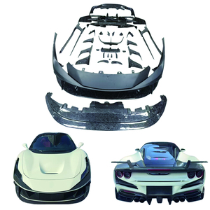 Kit de Carrocería Completo Estilo <span class=keywords><strong>Mansory</strong></span> para Ferrari <span class=keywords><strong>F8</strong></span>, Fibra de Carbono Seca, Venta Directa de Fábrica - Product Image 1