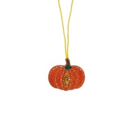 Décoration suspendue en tissu brodé et perlé à la main, motif citrouille, légumes et fruits, avec attaches pour sacs et ornements de téléphone portable