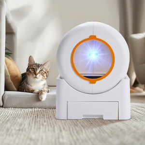Bac à <span class=keywords><strong>litière</strong></span> intelligent autonettoyant <span class=keywords><strong>pas</strong></span> <span class=keywords><strong>cher</strong></span> pour chat, toilette pour chat, bac à <span class=keywords><strong>litière</strong></span> automatique de 65 L, nettoyage facile, contrôle par application Tuya - Product Image 2