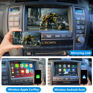 Vương miện tự động thiết bị điện tử grs184 OEM đơn vị đứng đầu không dây Apple Carplay Android tự động tích hợp bộ dụng cụ xe DVD Player cho TOYOTA xe - Product Image 5