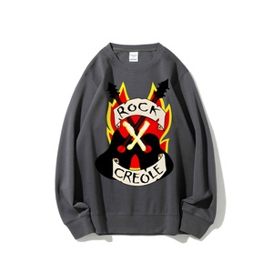 Top Sportivo da Uomo Streetwear <span class=keywords><strong>Rock</strong></span> <span class=keywords><strong>n</strong></span> <span class=keywords><strong>Roll</strong></span> con Spalle Cadenti, Collo Tondo, Vivace e Trendy per Stratificazione - Product Image 6