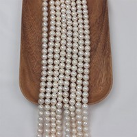 Chaîne de perles d'eau douce blanches en vrac, 11-12 mm, forme de pomme de terre naturelle Odin, pour collier fait main, bracelet, bricolage