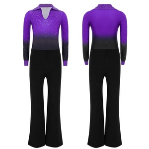 Ropa de Baile Personalizada para Niños de 6 a 16 Años, Traje de Danza con Leotardo y Pantalones para Espectáculos, Clases de Baile y Uso Diario Informal - Product Image 2