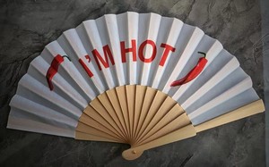 Ventagli Pieghevoli in Legno Personalizzabili Classici 23cm 16.5cm per Asporto - Product Image 3