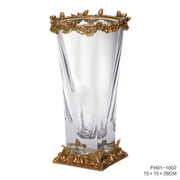 Vase de table en cristal de Cooper classique de luxe, vente chaude 2022, design décoratif, directement de Chine