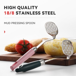 Mirror Polish Metal <b>Potato</b> Ricer Food Utensil Vegetables Fruits Handheld Manual Press Stainless Steel <b>Potato</b> <b>Masher</b> - Product Image 2