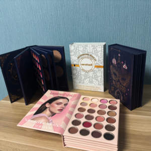 Coffret cadeau de luxe pour le maquillage, livre de maquillage, ingrédients chimiques métalliques - Cadeau parfait pour le rouge à lèvres, le blush, <span class=keywords><strong>les</strong></span> ombres à paupières, le contour, l'illuminateur - Product Image 3